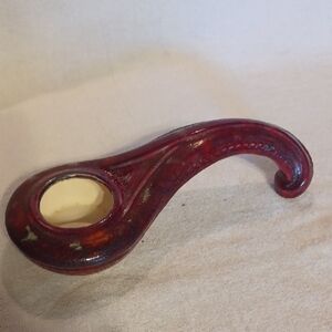 Red Ceramic Incense Holder Made In 1966